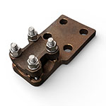 銅末端四孔十字夾板(線夾為十字形)